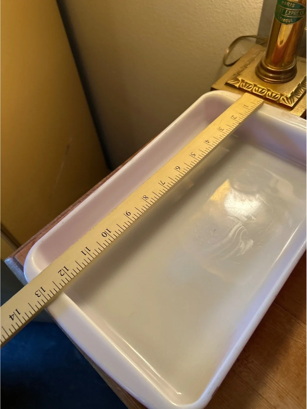 Vintage Pyrex flamingo pink  Rectangular Baking Dish Orange 13 Inch